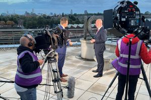 ITV Central News broadcasting live at the Midland Met