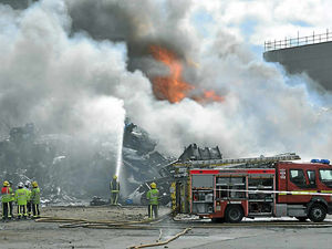 Supporting image for story: Smethwick firm hit in sixth scrapyard fire