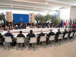 Supporting image for story: G7 leaders tackle migration, AI and economic security on final day of summit