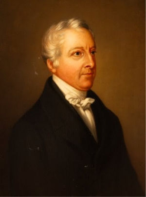 A portrait of 3rd Earl of Liverpool, Charles Cecil Cope Jenkinson, (1784-1851) by a follower of Franz Xavier Winterhalter. Presented to his daughter by Queen Victoria in 1852, a year after his death, as a memento.