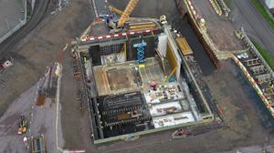 The waste transfer facility taking shape