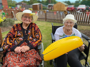 Supporting image for story: Care home residents mark tenth anniversary with beach day