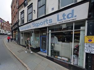 The former Salopian Sports building in Shrewsbury at 17 Wyle Cop, in 2022. Photo: Google