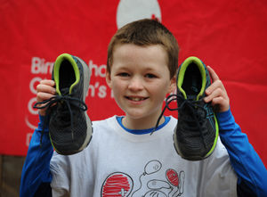 Carter Chatting, aged nine, raised £6,000 for Birmingham Children’s Hospital by completing a 10k run