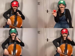 Supporting image for story: Cellist performs Super Mario Bros music in four-part YouTube video