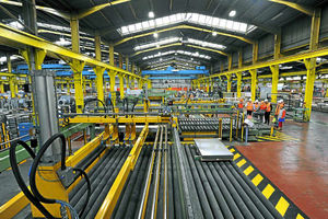 The light gauge Geog multi-strand blanking line, part of ArecelorMittal investment