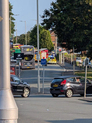 Emergency services on the scene in Upper Gornal