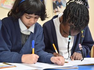 Supporting image for story: Primary school celebrating chat results