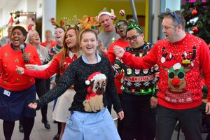 The staff and patients choir at Walsall Manor Hospital