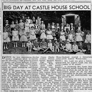 Show time – how the play was reported in the Newport and Market Drayton Advertiser of Friday, July 29, 1960