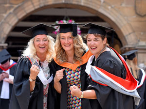 Supporting image for story: Shrewsbury College graduates celebrate by hearing tales of royals from William's media advisor