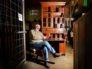 Supporting image for story: Tall tales: Is this beautiful 19th century bookcase the biggest in Shropshire?