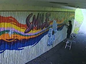 Work on the street art project