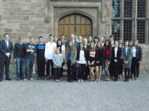 Supporting image for story: Adcote School's Czech exchange pupils meet royalty