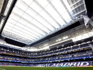A general view of the Santiago Bernabeu