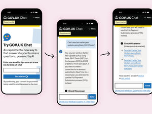 Supporting image for story: Government launches trial of generative AI chatbot on Gov.UK
