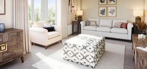 Every room is an ideal size for family living