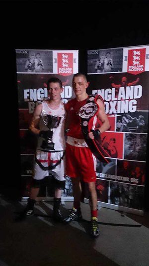 Jack Wood (left) and Luke McCormack after the Elite national final.