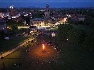 Supporting image for story: Beacon lit for Shrewsbury's poignant VE Day commemorations