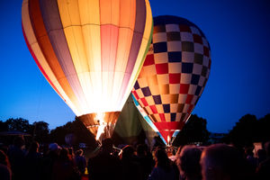 Oswestry's Balloon Festival returned over the weekend. Picture: Graham Mitchell.