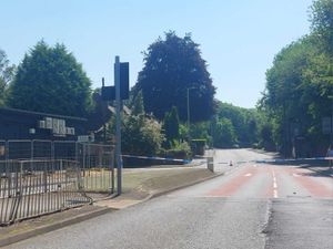 The road remained shut well into Sunday