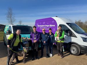 Staff from Multifleet Vehicle Management which has become a new silver patron for Birmingham Dogs Homes