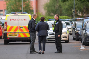 The scene following the shooting. Pic: SnapperSK