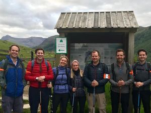 Supporting image for story: Three Peaks climbers raise £15,000 for charity