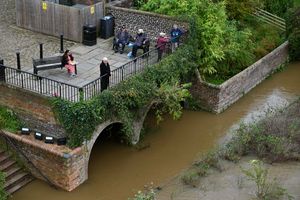 Flooding around Ironbridge