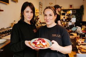 Ginger & Co in Shrewsbury are preparing for Pancake Day. Pictured manager Mia Facchin and owner Melody Facchin. Photo: Jamie Ricketts