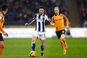 Mikey Johnston was unable to find a way through. (Photo by Adam Fradgley/West Bromwich Albion FC via Getty Images)