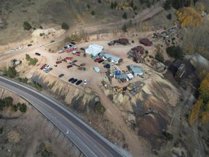 Supporting image for story: One person is dead and 12 are trapped in a former Colorado gold mine