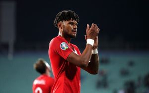 England's Tyrone Mings applauds fans after the final whistle at the Vasil Levski National Stadium, Sofia, Bulgaria