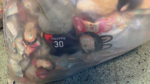 Seized Labubu dolls in Trading Standards' stores.