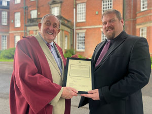 Supporting image for story: Lichfield MP goes back to teaching roots to honour Britain's oldest teacher