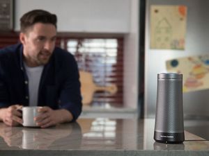 Supporting image for story: Harman Kardon has been teasing its new Microsoft Cortana speaker