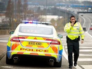 Supporting image for story: Officers get a lift-up in 'supercab' to help catch motorway offenders