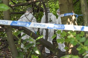 Search teams at Handsworth Cemetery. Photo: SnapperSK