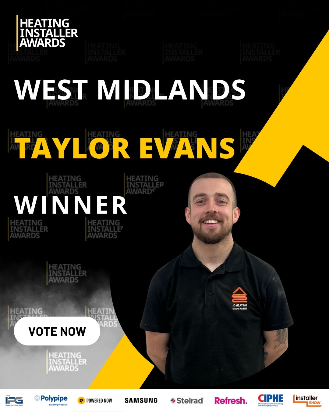 Taylor Evans is West Midlands Winner 