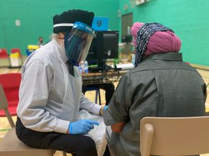 Supporting image for story: Make-shift hub launched in December vaccinates 22,000 people