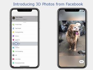 Supporting image for story: Facebook users can now post and view 3D photos on their feeds
