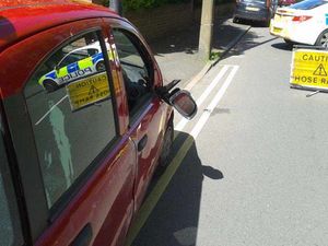 Supporting image for story: Passers-by right overturned car allowing driver to escape after Smethwick smash