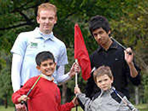 Supporting image for story: Putter of tiny feet as young get in swing