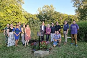 Some of the participants in the Graeme Park ceremony.