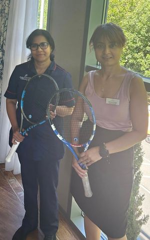 Deputy Manager Rino and General Manager Danica joining in the celebrations