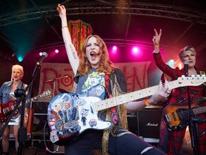Supporting image for story: Tamsin Greig and Rosalie Craig become punk rockers in first look at new drama
