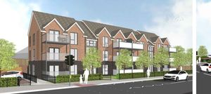 An artist's impression of the proposed apartment scheme in Wednesbury Road, Walsall. Image: J Mason Associates