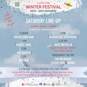 Winter Festival Saturday line up