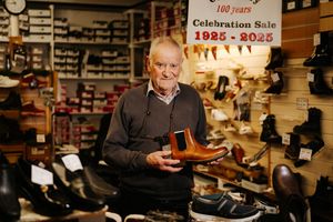 Clive Sowerby, owner of Sowerby's Shoes in Stourbridge, is shutting up shop and will continue the business online