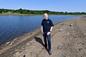 Water Resources Planning Lead at Severn Trent, Doug Clarke at Tittesworth Reservoir in Staffordshire